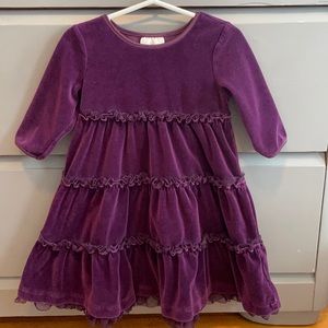 Hanna Andersson 2T purple velour dress